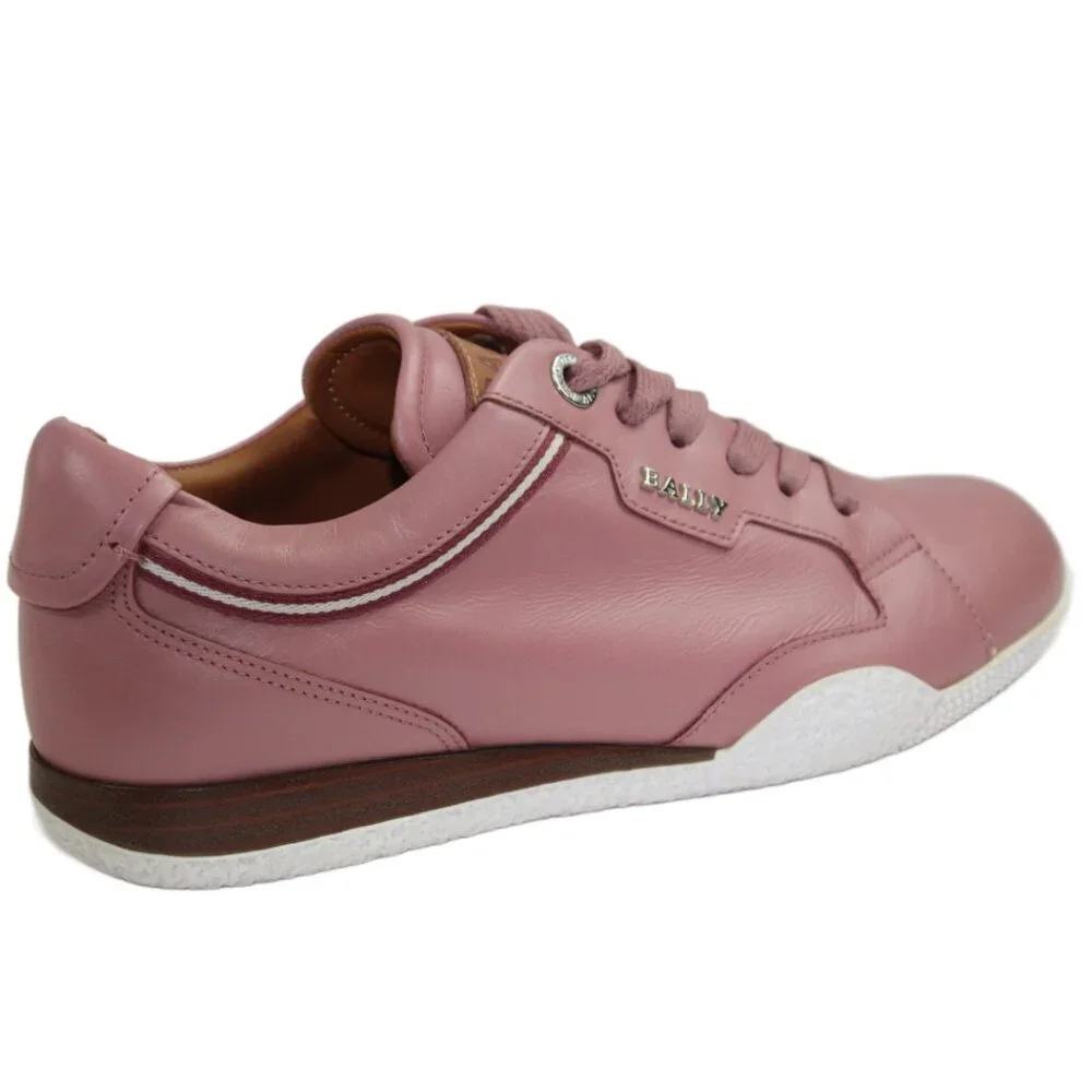 Bally Fridia Pink Blush Lace-Up Vamp Sneaker Size 37 (US 6.5)